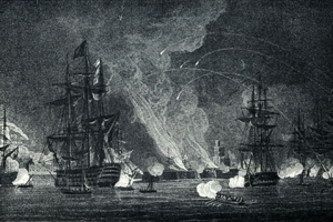 Britské bombardování Alžíru v roce 1816.