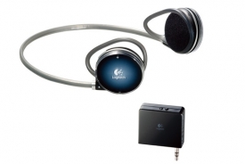 Bezdrátová Bluetooth sluchátka od Logitechu.