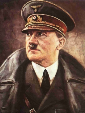 Portrét Adolfa Hitlera.