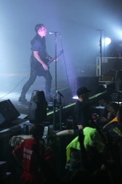 Nine Inch Nails při minulém vystoupení v Česku v pražském Edenu.