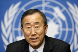 Generální tajemník OSN Pan Ki-mun se může usmívat. Deklarace prošla.