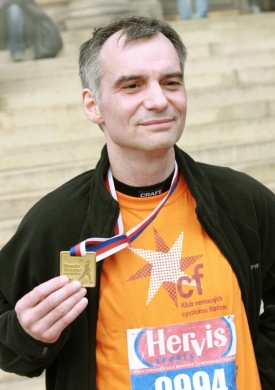 Ivan Trojan se zúčastnil Pražského maratonu.