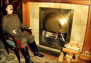 Stalin na své dače u Soči.