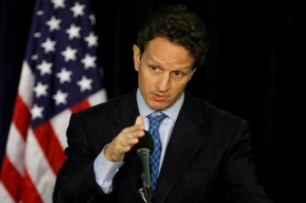 Ministr financí T. Geithner se chystá k diskuzi o výsledcích testu.