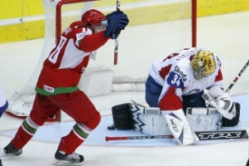 Radost hokejistů Běloruska. Postup do čtvrtfinále mají téměř jistý.