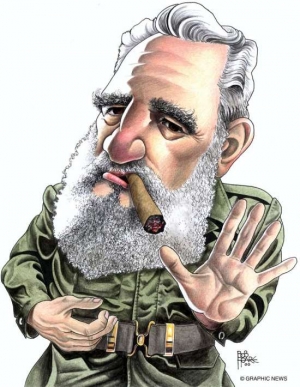 Castro senior (karikatura).