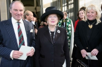 Margaret Thatcherová s dcerou Carol (vpravo) roku 2007.