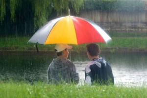 O víkendu se bez deštníku zřejmě neobejdete.