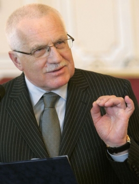 Václav Klaus odmítá euroústavu.