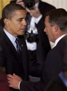Obama a Boehner. Barva kůže podobná?