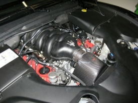 Motor Maserati GranTurismo má po osazení kompresorové sady Novitec a dalších úpravách výkon šesti set koní.