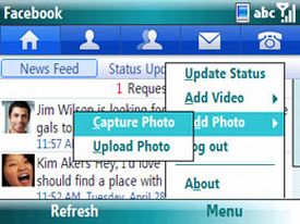 Aplikace pro přístup na Facebook ve Windows Mobile 6.