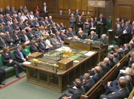 Předseda Dolní sněmovny Martin se hájí před kolegy (záběr z videa).