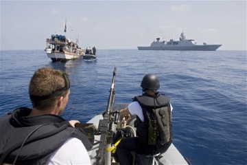 Nizozemské vojenské námořnictvo v akci před Somálskem.