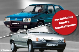 Škoda Favorit kontra Opel Kadett
