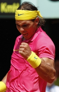 Rafael Nadal se raduje z rekordu i z postupu do druhéko kola.