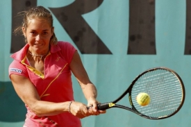 Klára Zakopalová na Roland Garros.
