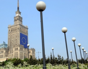 Polský palác kultury se připravuje na celoevropskou konferenci.