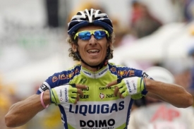Vítěz 17. etapy Franco Pellizotti.