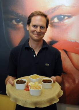 Jiří Škvor, majitel pražské restaurace Ethiopia Café.