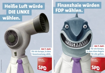 Ukázka kampaně SPD ve volbách do EP z Německa.