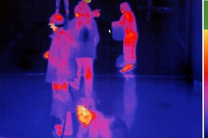 Záběr z kontrolní termokamery (ilustrační foto).