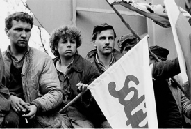 Demonstrace Solidarity roku 1988.