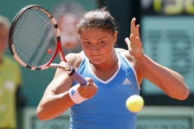 Dinara Safinová v semifinále Roland Garros.