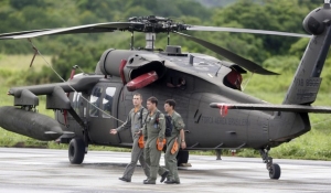 Pátrací helikoptéra Black Hawk brazilských vzdušných sil.