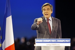 Francois Fillon během předvolební kampaně.