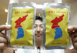 Čokoláda. Demilitarizovaná zóna mezi Korejemi jako atrakce.