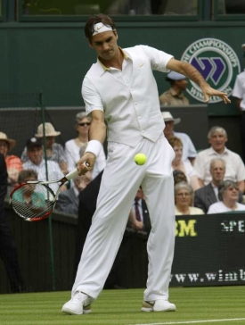 Roger Federer postoupil do druhého kola.
