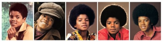 Několik fotografií mladičkého Michaela Jacksona.