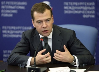 Ruský prezident Dmitrij Medveděv.
