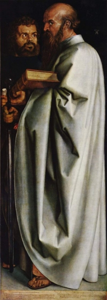 Apoštol Pavel z Tarsu na obraze Dürera.