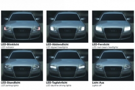 Audi začalo světelné diody využívat mezi prvními.