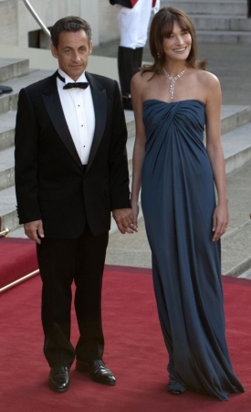 Nicolas Sarkozy a Carla Bruniová-Sarkozyová.