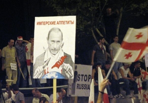 Protiruská demonstrace v rusku: Imperiální apetit.