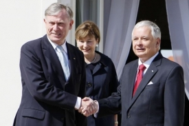 Německý a polský prezident, Horst Köhler a Lech Kaczyński.