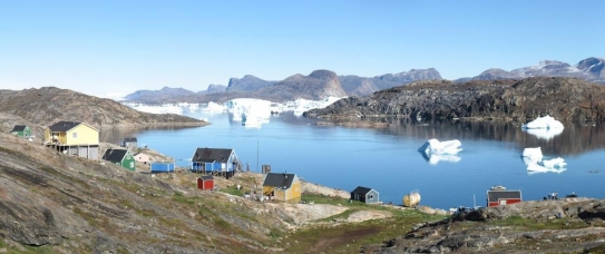Osada Naajaat v západním Grónsku.