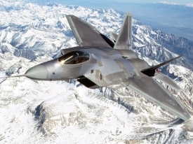 F-22 Raptor nad Aljaškou.