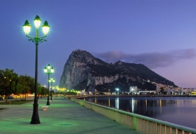Proslulá skála - Gibraltar.