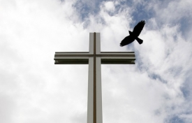Papežský kříž v Dublinu.