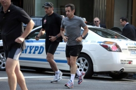 V sobotu 18. července si byl Sarkozy zaběhat v New Yorku.
