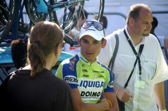 Roman Kreuziger v cíli Tour de France v Paříži.
