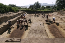 Archeologicky cennou lokalitu narušila stavba vodního díla Nové Mlýny.