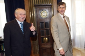 Eduard Janota (vlevo) už začal pracovat na novém rozpočtu.