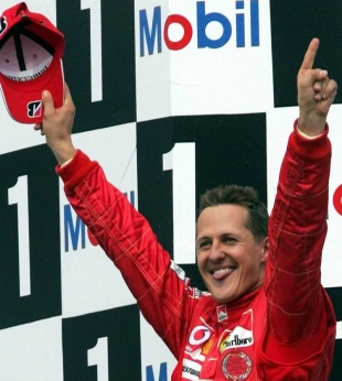 Michael Schumacher v dobách své největší slávy.
