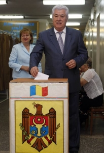 Moldavský prezident Voronin.