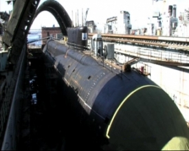Nová ruská jaderná ponorka Jurij Dolgorukij.